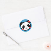 Panda Luv! Runder Aufkleber (Umschlag)
