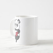 Panda macht Boxing Kaffeetasse (Vorderseite Links)