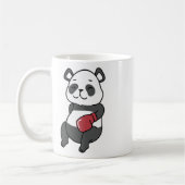 Panda macht Boxing Kaffeetasse (Links)