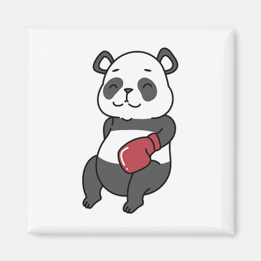 Panda macht Boxing Magnet (Vorne)