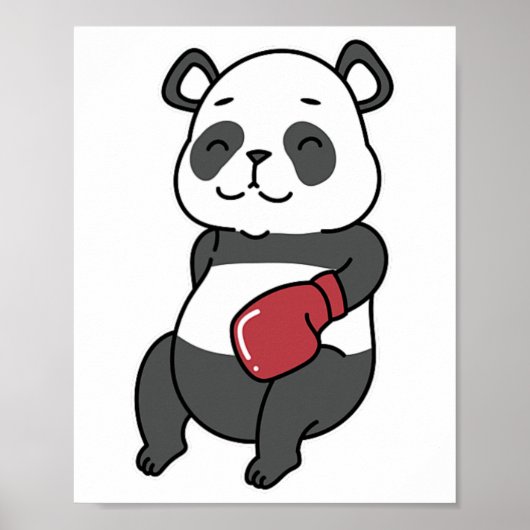 Panda macht Boxing Poster (Vorne)