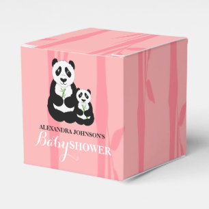 Panda-Mädchen-Babyparty-Rosa Geschenkschachtel