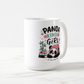 Panda-Mädchen Süßer Panda Kaffeetasse (VorderseiteRechts)