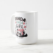 Panda-Mädchen Süßer Panda Kaffeetasse (Vorderseite Links)