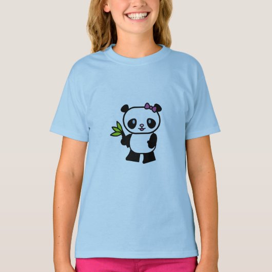 Panda-Mädchen-T - Shirt (Vorderseite)