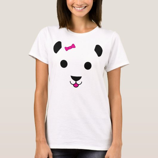 Panda-Mädchen T-Shirt (Vorderseite)