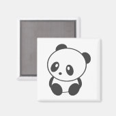 Panda Magnet (Vorderseite/Rückseite)