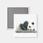 Panda Magnet (Vorderseite/Rückseite)