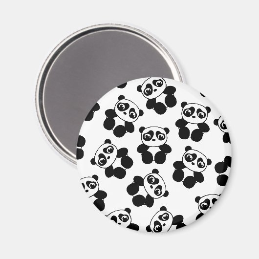 Panda Magnet (Vorderseite/Rückseite)