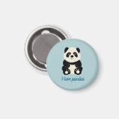 Panda Magnet (Vorderseite/Rückseite)