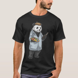 Panda-Maler-Pinselmalerei T-Shirt