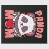 Panda-Mama | Geschenk für die eigentümerische Pand Geschenkpapier (Flach)