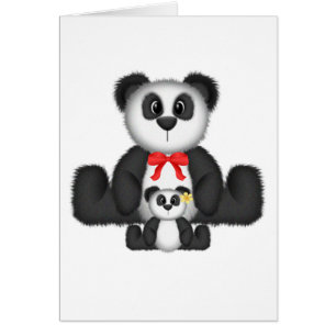 Panda Mama und Baby