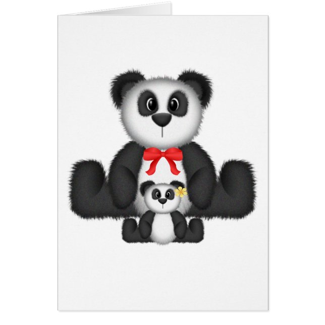 Panda Mama und Baby (Vorne)