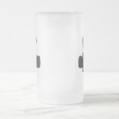 Panda Mama und Baby Mattglas Bierglas (Mittel)