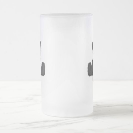 Panda Mama und Baby Mattglas Bierglas (Mittel)