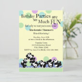 Panda Mania Einladung (Stehend Vorderseite)