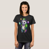 Panda Mardi Gras Happy Mardi Gras Carnival Panda P T-Shirt (Vorne ganz)