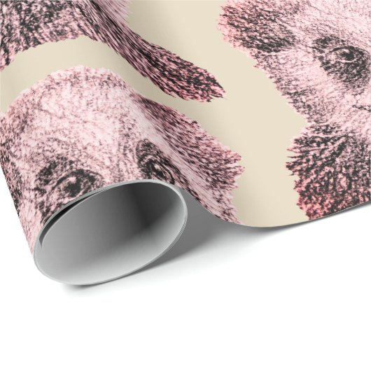 Panda Matte Wrapping Paper Geschenkpapier (Rolleneckpunkt)