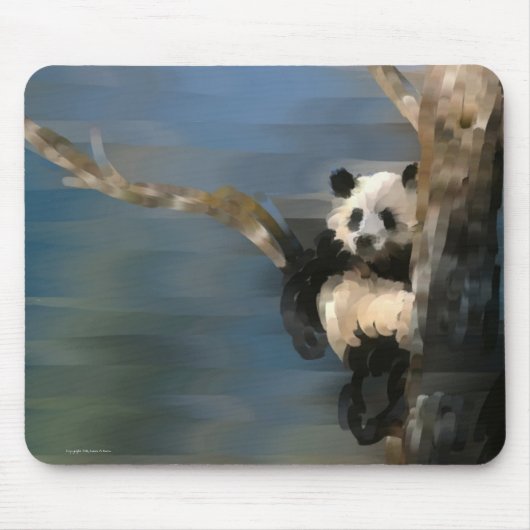 Panda-Mausunterlage Mousepad (Vorne)