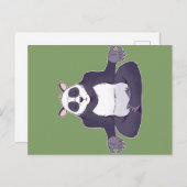 Panda Meditation Feiertagspostkarte (Vorne/Hinten)