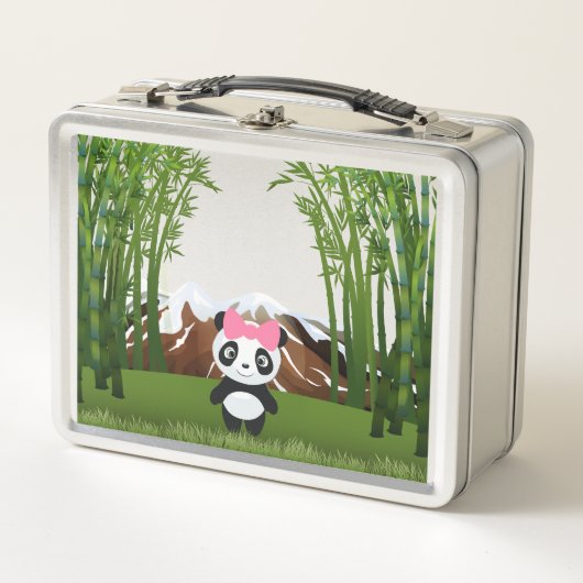 Panda metall brotdose (Vorderseite)