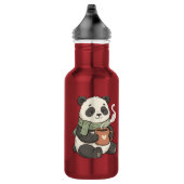 Panda Mignon - Tierillustration Café  Edelstahlflasche (Rechts)