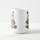 Panda Mignon - Tierillustration Café Kaffeetasse (Mittel)