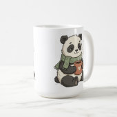 Panda Mignon - Tierillustration Café Kaffeetasse (VorderseiteRechts)