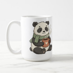 Panda Mignon - Tierillustration Café Kaffeetasse