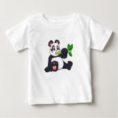Panda mit Bamboo Baby T-shirt (Vorderseite)