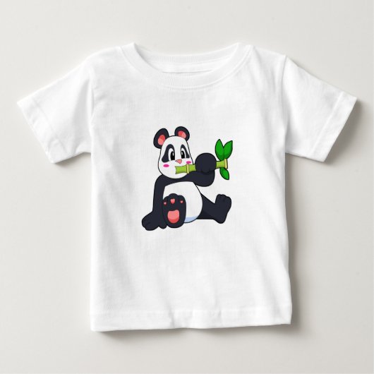 Panda mit Bamboo Baby T-shirt (Vorderseite)