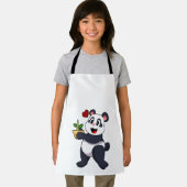 Panda mit Bamboo-Blume Schürze (Insitu)