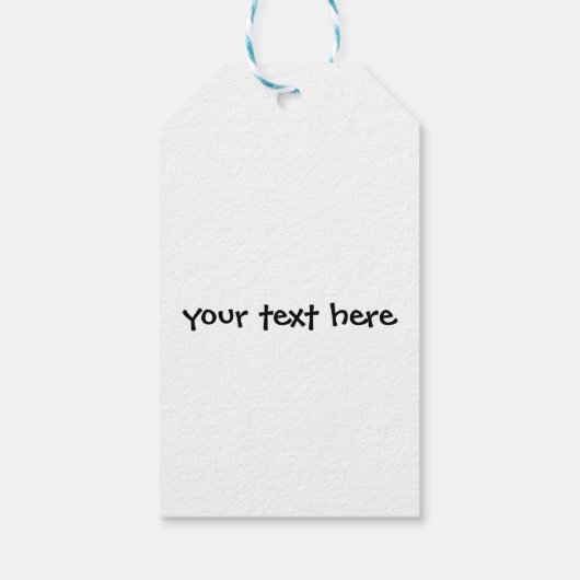 Panda mit Bamboo Geschenkanhänger (Rückseite)