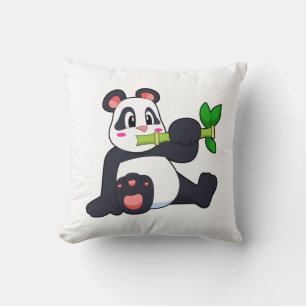 Panda mit Bamboo Kissen