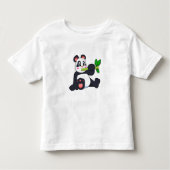 Panda mit Bamboo Kleinkind T-shirt (Vorderseite)