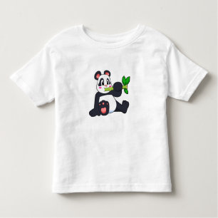 Panda mit Bamboo Kleinkind T-shirt