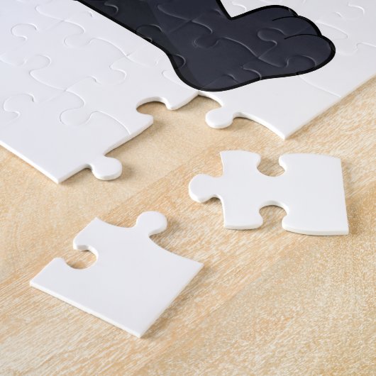 Panda mit Bamboo Puzzle (Seite)