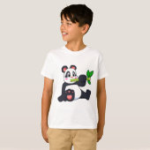 Panda mit Bamboo T-Shirt (Vorne ganz)