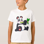 Panda mit Bamboo T-Shirt (Vorderseite)