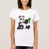 Panda mit Bamboo T-Shirt (Vorderseite)