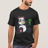 Panda mit Bamboo T-Shirt (Vorderseite)