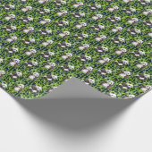 Panda mit Bambus Wasserfarbmuster Geschenkpapier (Ecke)