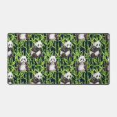 Panda mit Bambus Wasserfarbmuster Schreibtischunterlage (Vorderseite)