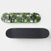 Panda mit BambusAquarell-Muster Skateboard (Horizontal)