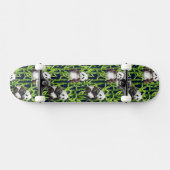 Panda mit BambusAquarell-Muster Skateboard (Horizontal)
