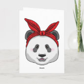 Panda mit Bandana Karte (Rückseite)