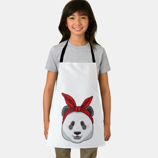Panda mit Bandana Schürze (Insitu)
