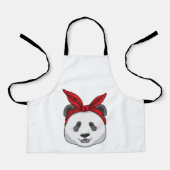 Panda mit Bandana Schürze (Vorderseite)
