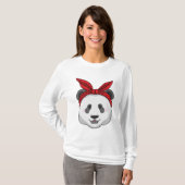 Panda mit Bandana T-Shirt (Vorne ganz)